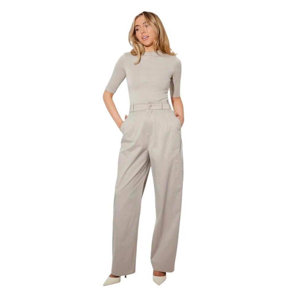 Odd Muse Womens/Ladies Tailored Cargo Pants / Gray